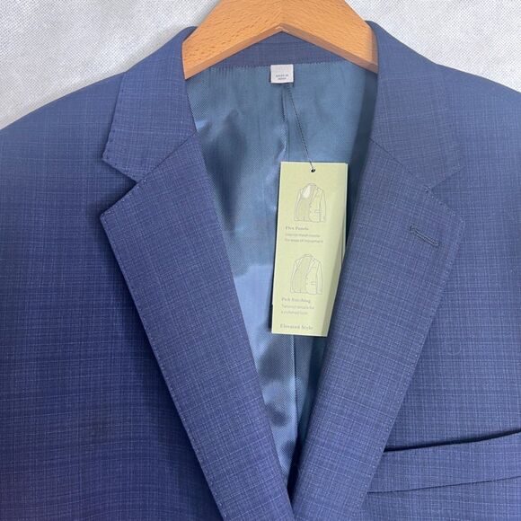 Goodfellow & Co NWT Wool Blend Navy Voyage Sports Coat Blazer Size 46S - Picture 3 of 13